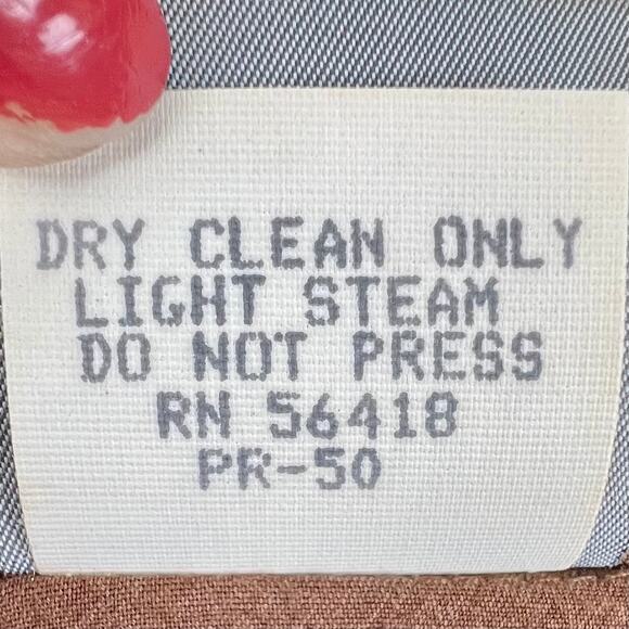 Rabbit Designs Womens Petite Long Brown Collared Button Up Dress Size 10P - Picture 11 of 12